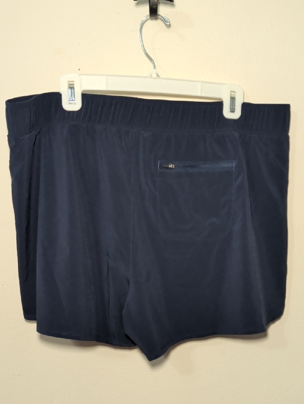 All in Motion High-Waist Active Shorts Navy Blue Stretch Running Women's Size XL - Picture 4 of 6